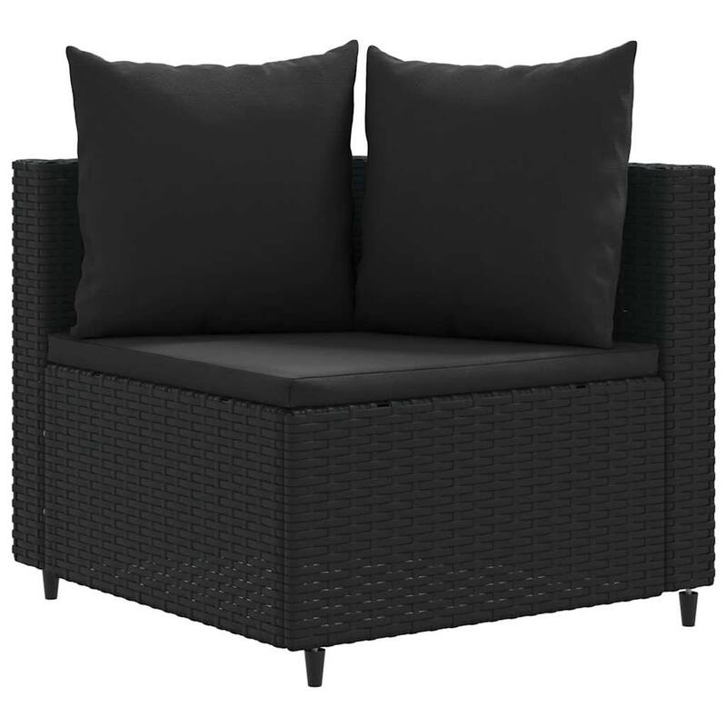 vidaXL Patio Sofa Set Set of 10 Black - 8.2 x 12.1 x 4.6