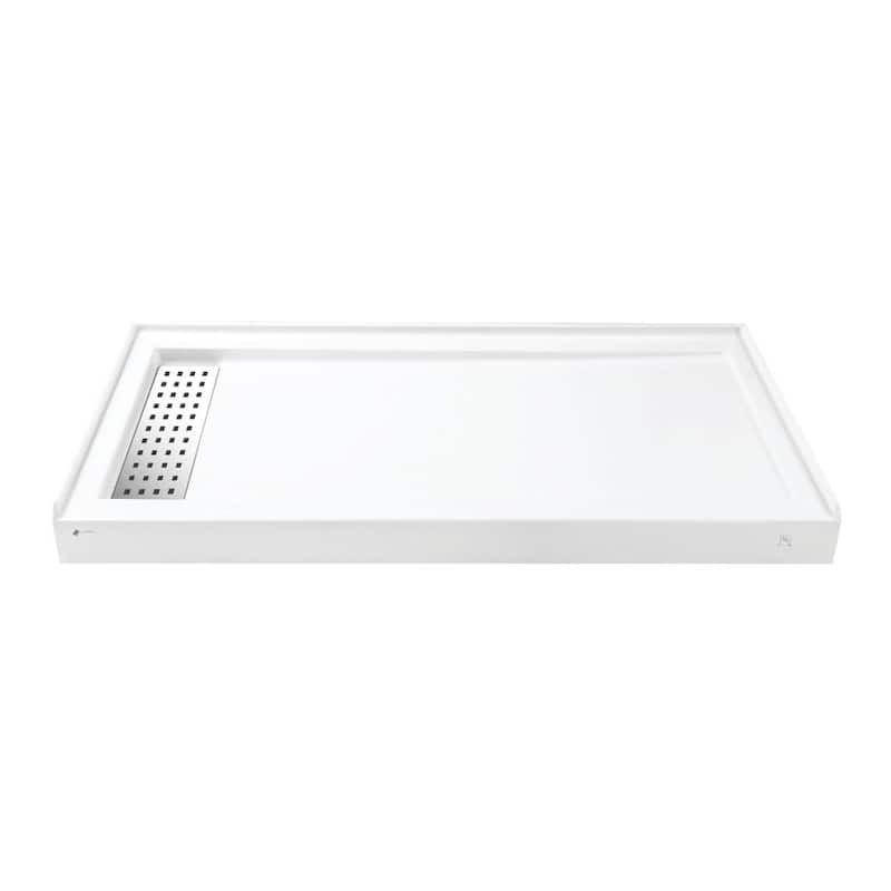 Kingston Brass VTSB60325LT Curacao 59-13/16" x 31-11/16" Rectangular - Glossy White