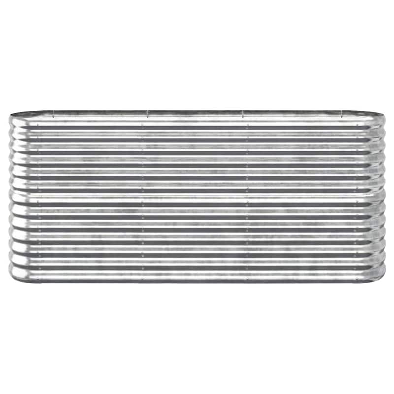 vidaXL Garden Raised Bed Patio Outdoor Raised Planter Box Powder-coated Steel