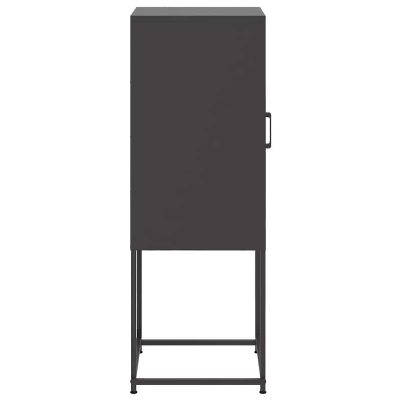 vidaXL Highboard Storage Side Cabinet Cupboard Living Room Furniture Steel - 14.2 x 14.2 x 42.1