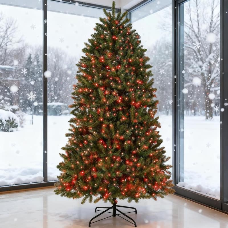 6ft Prelit Christmas Tree with LED Lights Music Sync and App Control - Green - Green