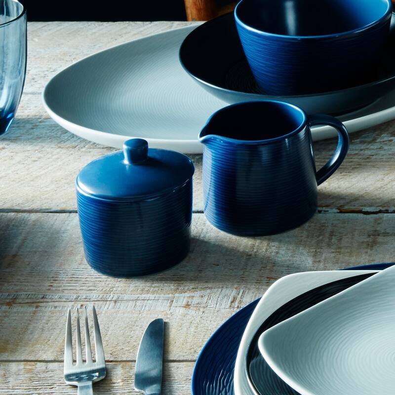 Noritake Colorscapes Swirl Sugar & Creamer Set
