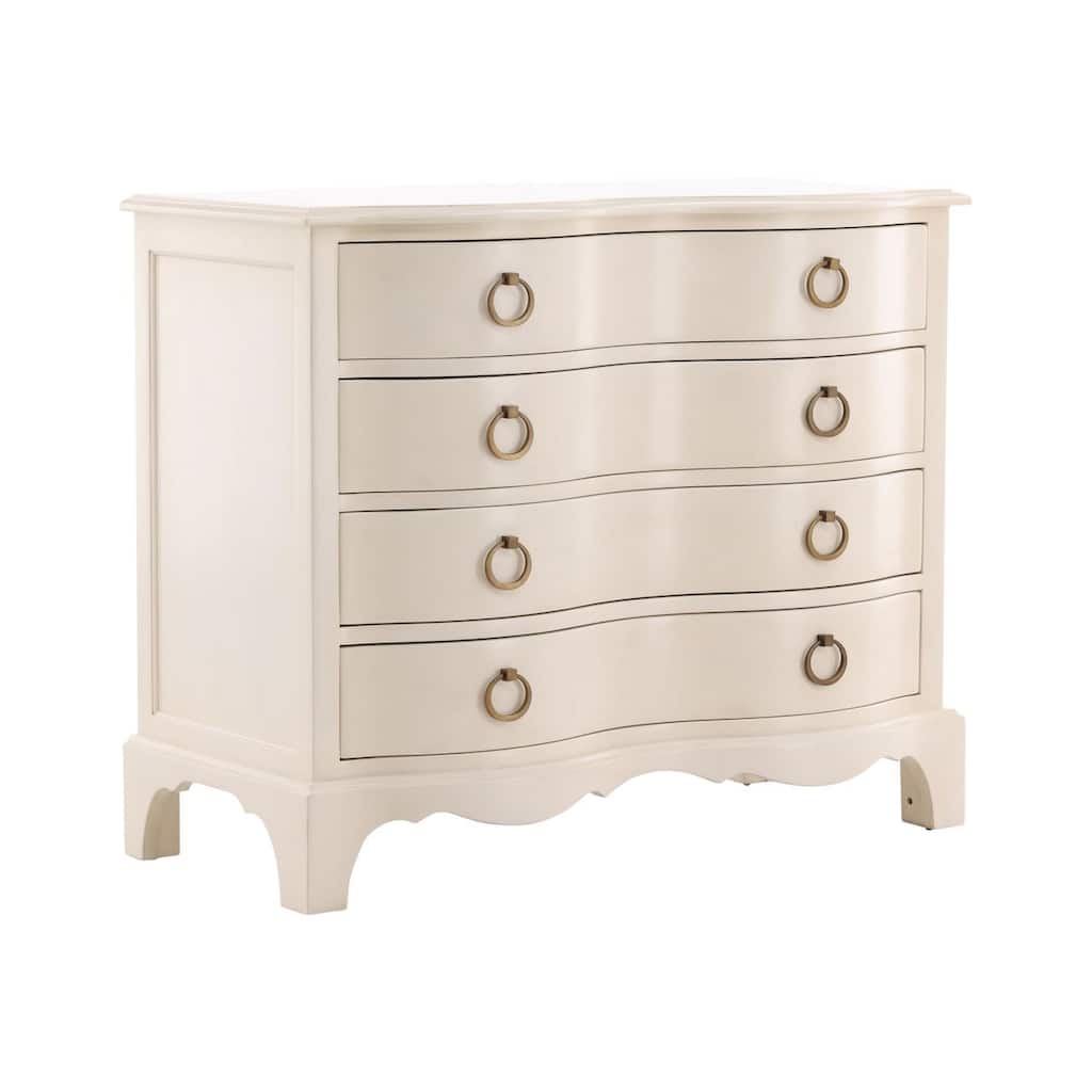 Furniture Classics Ariel Cream Mahogany Four-Drawer Storage Chest