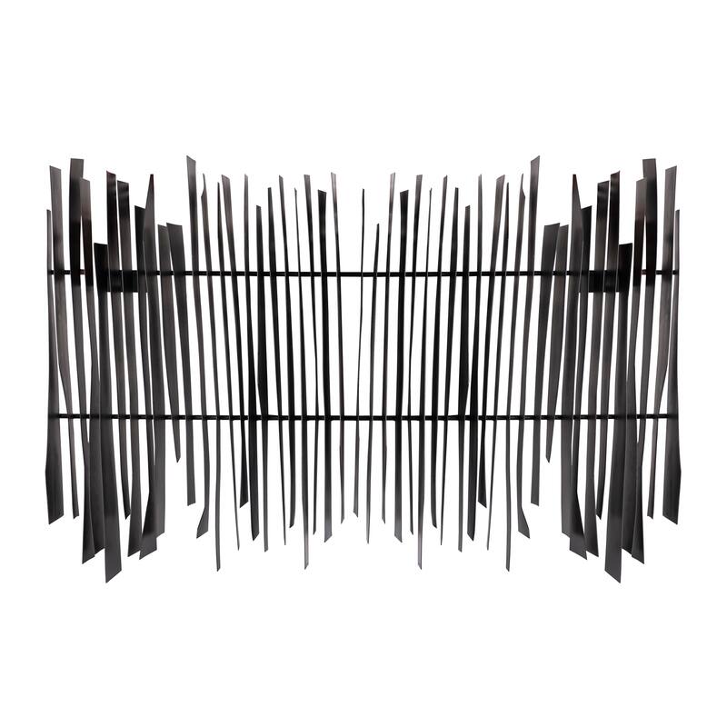 Elk Home Ridge Aged Black Metal 45 Inch Wide Wall Art