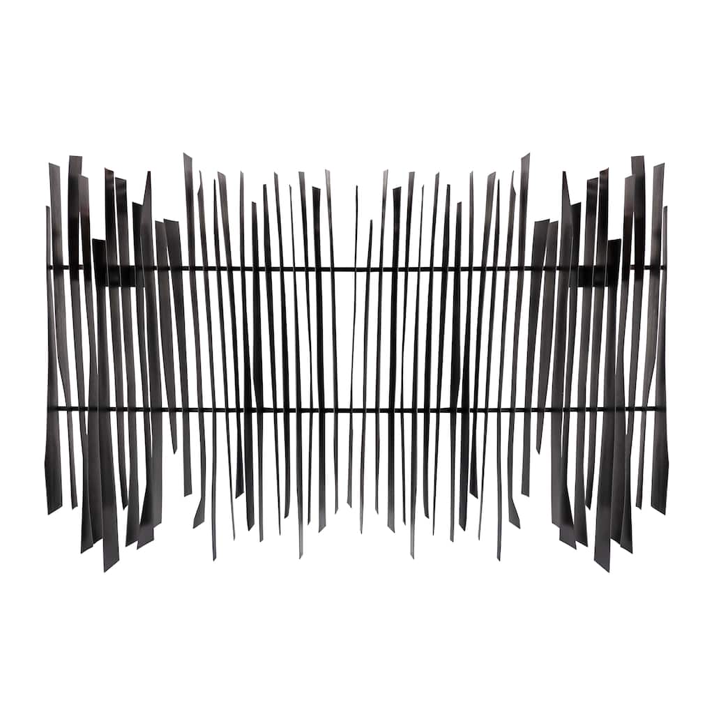 Elk Home Ridge Aged Black Metal 45 Inch Wide Wall Art