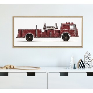Kate and Laurel Sylvie Red Toy Fire Engine by Saint and Sailor Studios