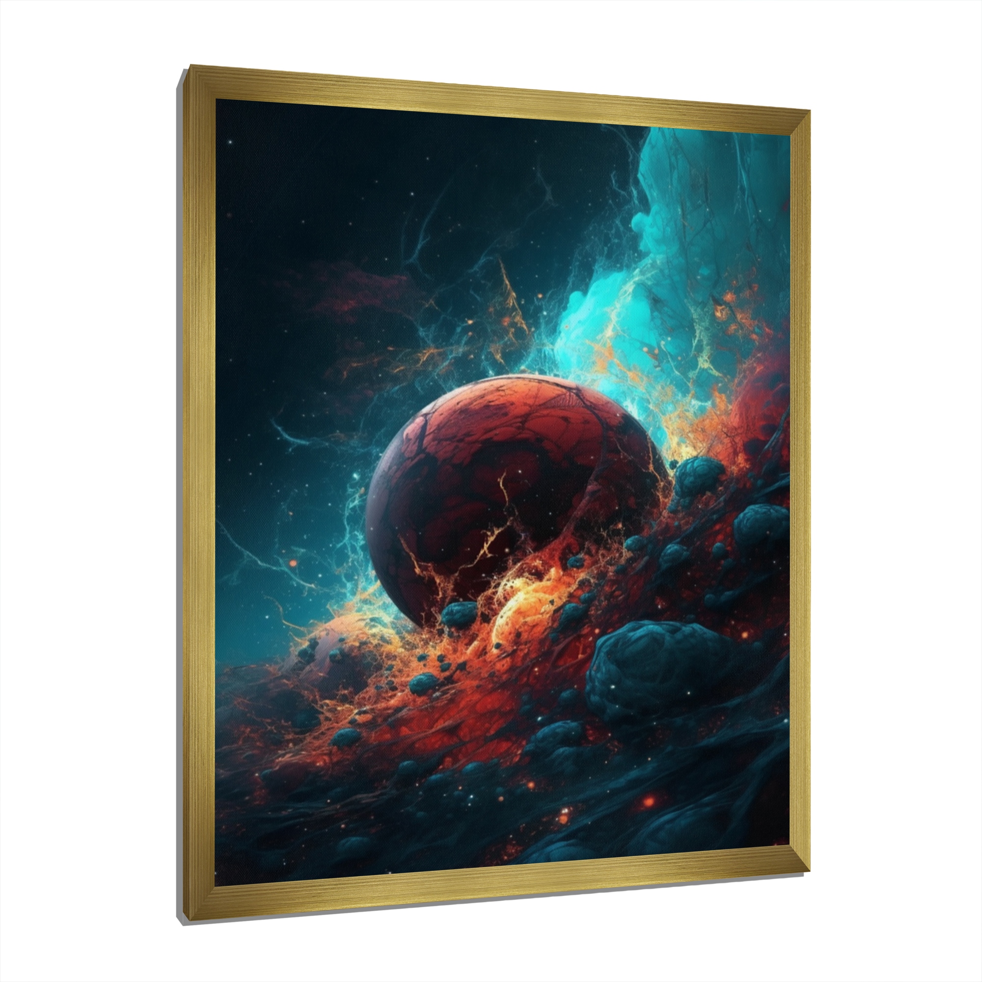＊DOM SPACE DESIGN ＊ Designart 'Space Apocalypse' Abstract Wall Tapestry - Bed