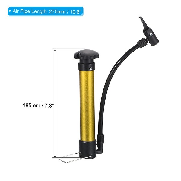 Mini Bike Floor Pump Ball Pump Kit Hand Inflator Pressure Air Pump