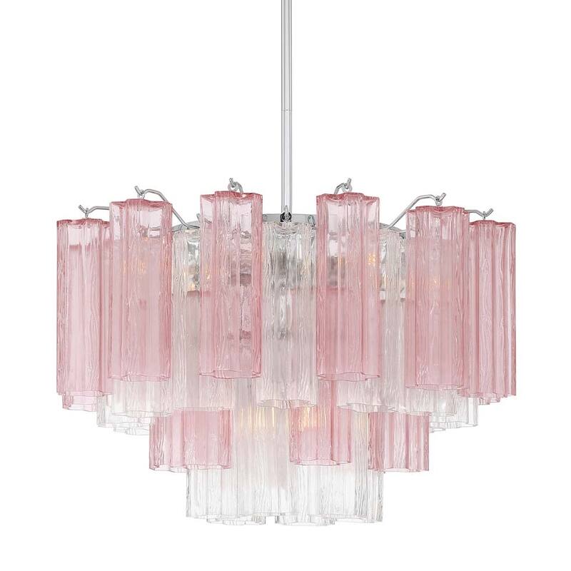 Crystorama Lighting Group ADD-308-SP Addis 9 Light 22" Wide Chandelier - Polished Chrome