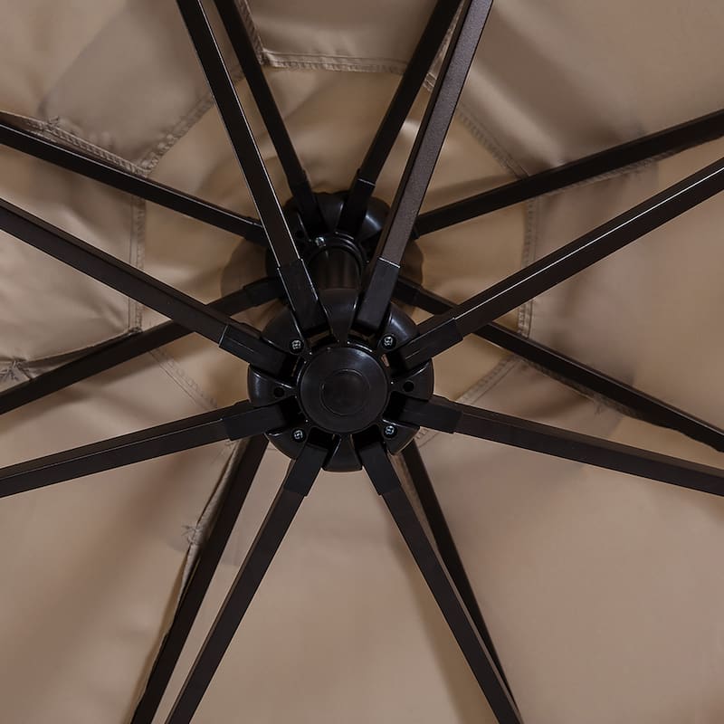 Weller 10-foot Offset Cantilever Hanging Patio Umbrella