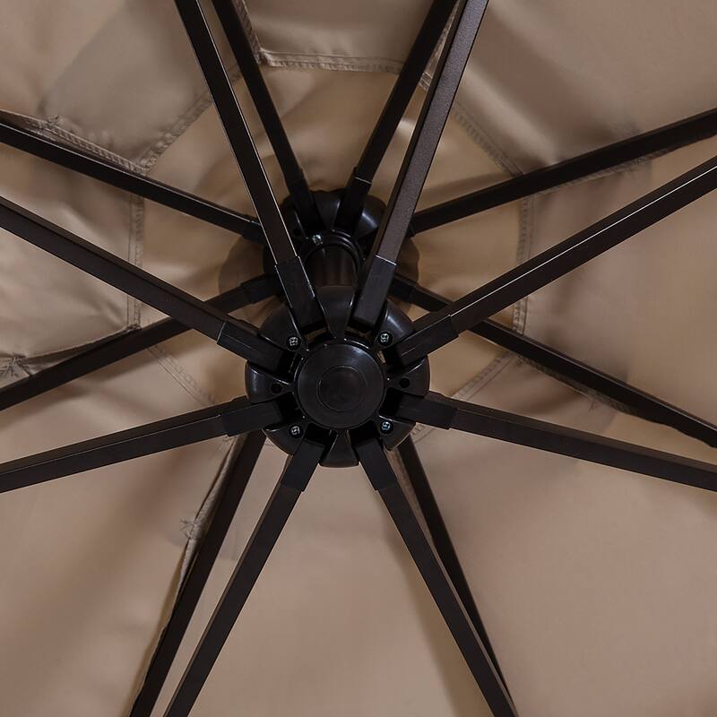 Weller 10-foot Offset Cantilever Hanging Patio Umbrella
