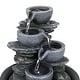 preview thumbnail 10 of 10, 10.6-Inch H 4-Tier Bowls Cascading Tabletop Fountain with LED Light