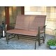 preview thumbnail 3 of 7, Kozyard Cozy Two Rocking Love Seats Glider Swing Bench/Rocker with Textilence Seats