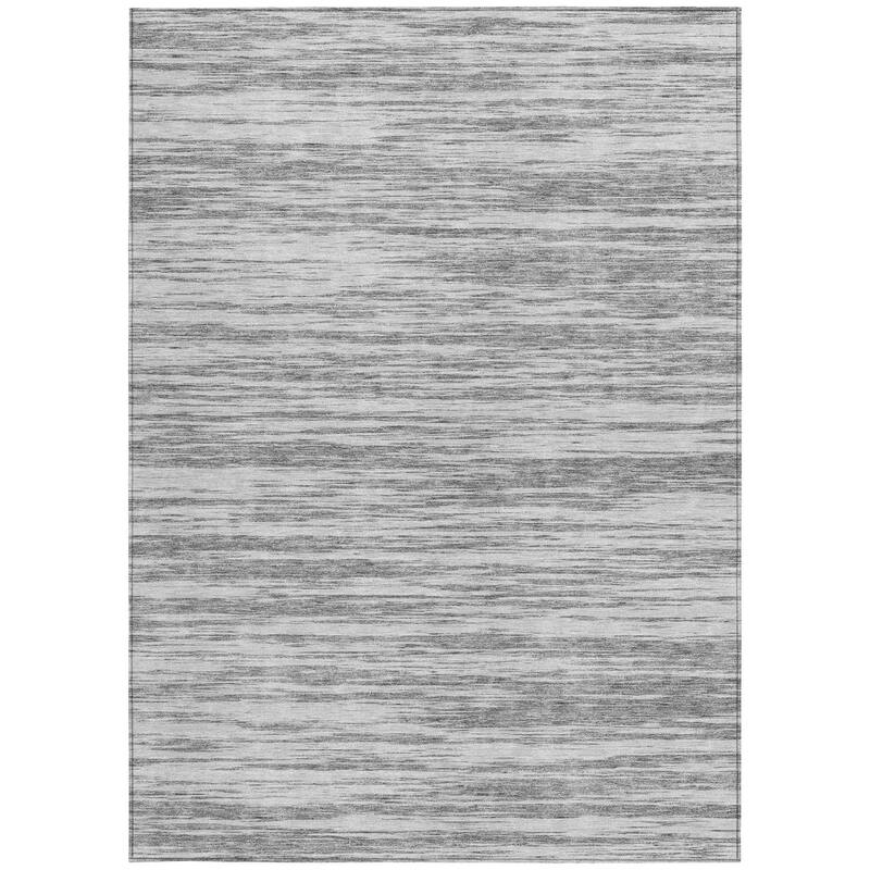 HomeRoots Abstract Modern Rectangle Outdoor Rug