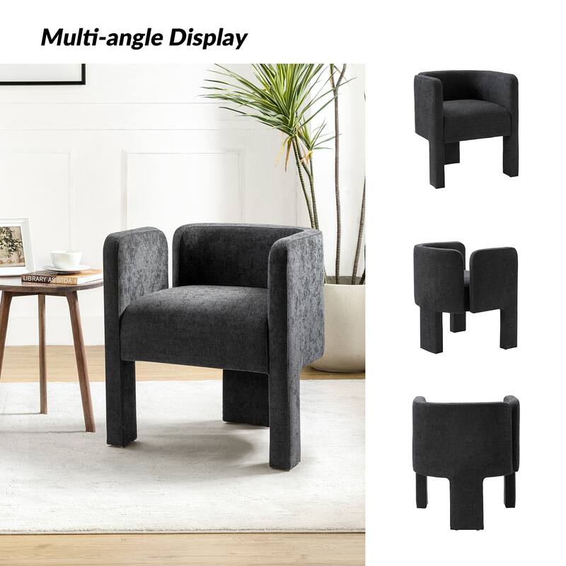 Friedrich Modern Left-facing Cutout Dining Chair with Three-legged Design Set Of 6 By HULALA HOME