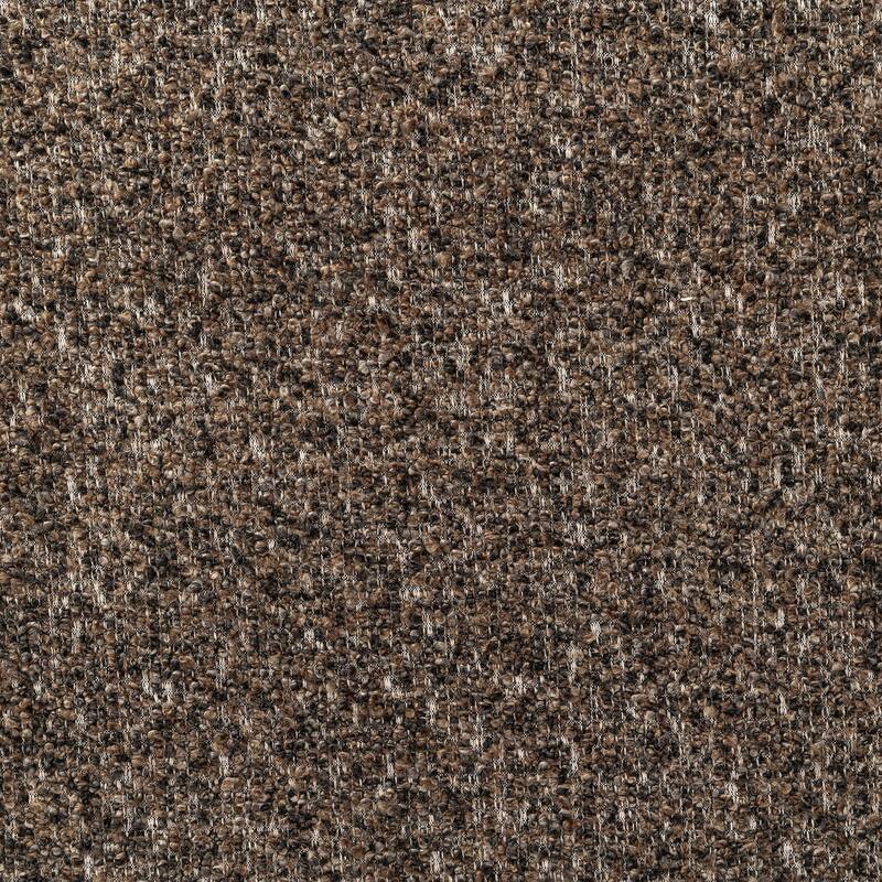 Ralphy Large Round Ottoman-Dark Hair on Hide