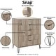 preview thumbnail 44 of 68, Manhattan Comfort Dumbo Modern 5-Drawer Tall Dresser.