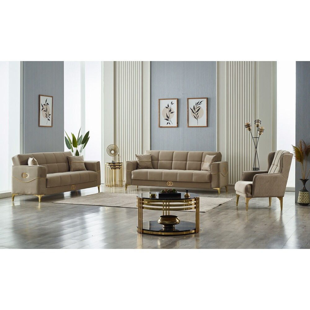 Cey 3 Pieces Living Room Set 2 Sofa 1 Chair - Bed Bath & Beyond
