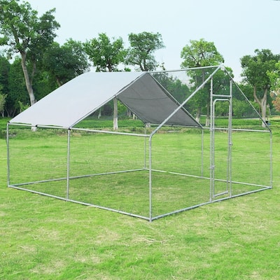 Large Animal Kennel with Roof Cover