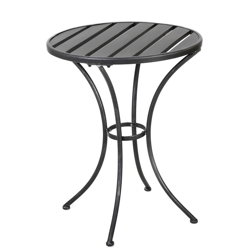 Roomfitters 3-Piece Metal Bistro Set, Outdoor Patio Table and Chairs for Garden, Balcony or Deck