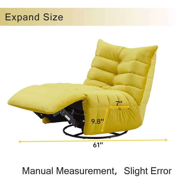 29.1" velvet off-white lazy lift sofa chair with arm pockets