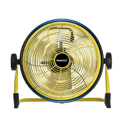 Geek Aire CF1 Outdoor Floor Fan 12-Inch Cordless Variable Speed Rechargeable