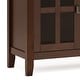 preview thumbnail 8 of 40, WYNDENHALL Stratford 60" Wide Solid Wood Transitional Large 4 Door Sideboard Buffet -  17"d x 60"w x 34"h
