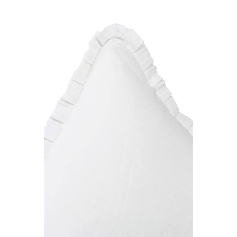 Belgian Flax Linen Collection Ruffle Sham Set