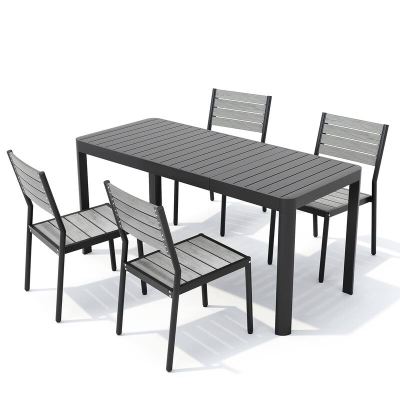 Pellebant Outdoor 5/7-Piece Patio Dining Furniture Set - N/A