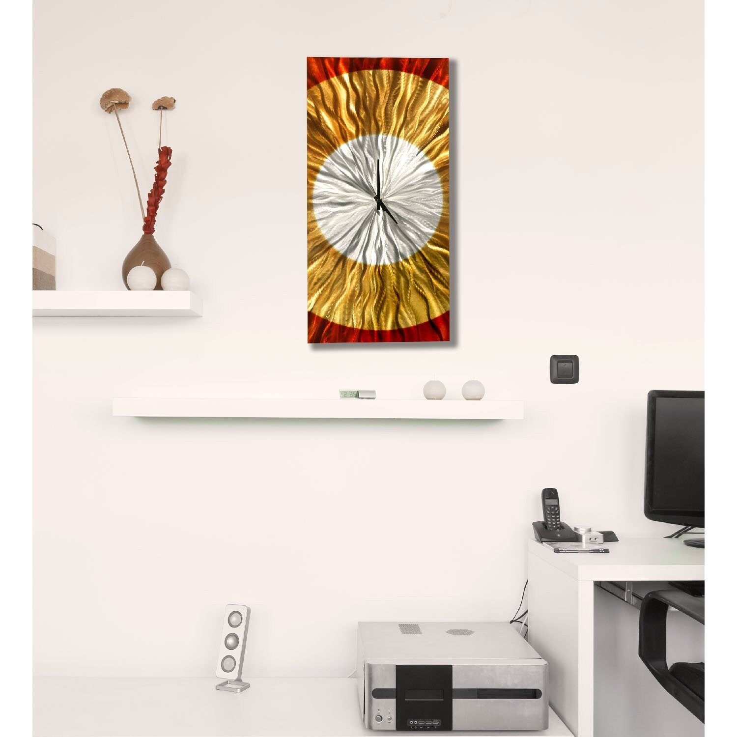 Shop Statements2000 Metal Wall Clock Art Copper Gold Decor By Jon