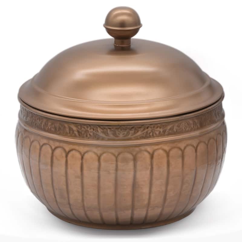 La Jolla Hose Pot with Lid - Copper Finish