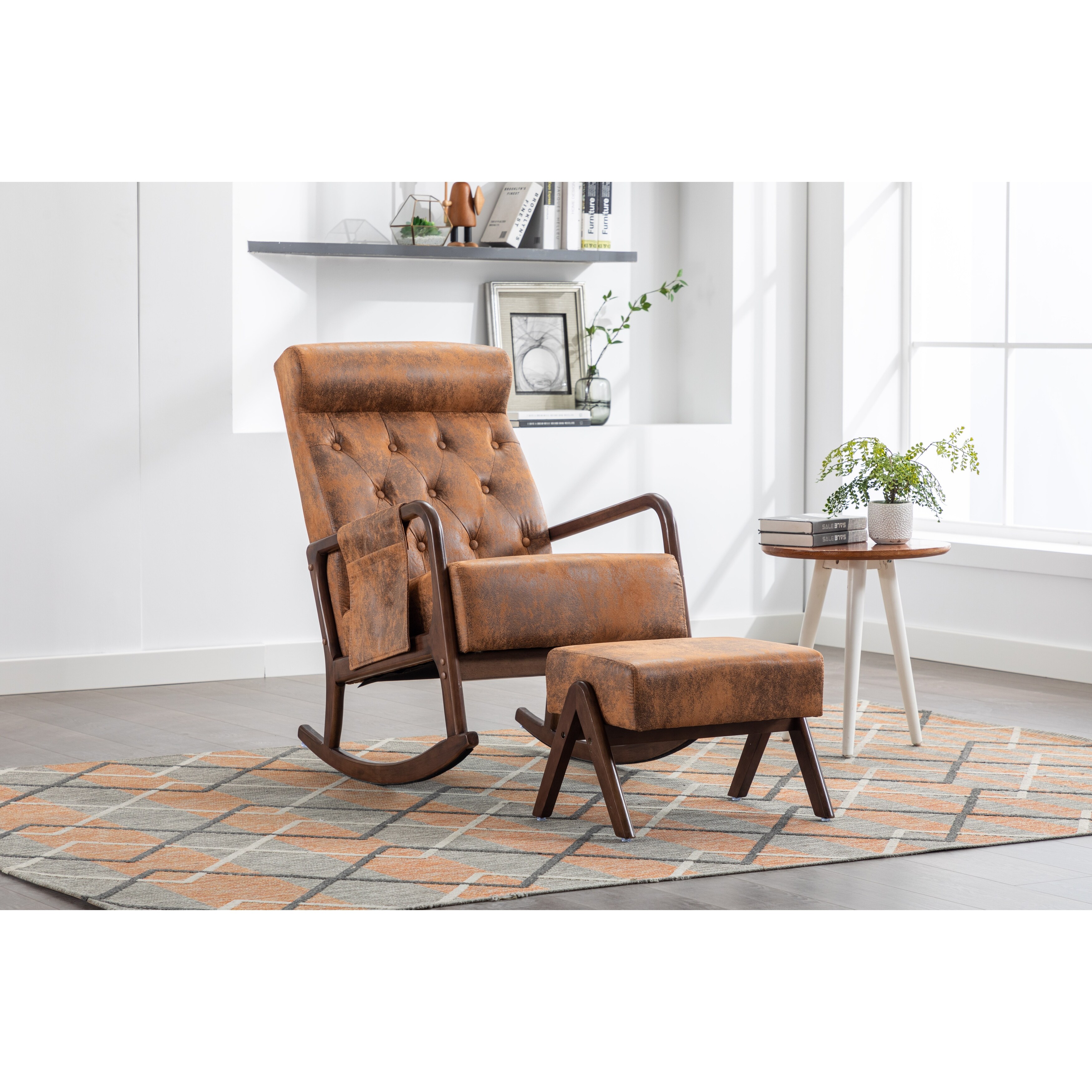Microfiber shop rocking chair