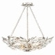 preview thumbnail 7 of 6, Marselle 6 Light Antique Silver Chandelier - 24"W x 6"H x 24"D