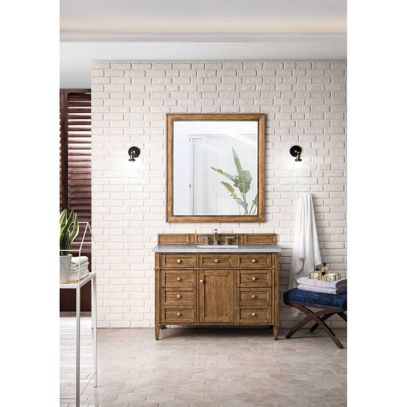 James Martin Vanities 655-V48-3EJP Brittany 48" Single Basin Poplar