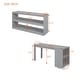 preview thumbnail 25 of 55, Full Size Loft Bed with Retractable Desk, Storage Drawers, and Stairs, Space-Saving