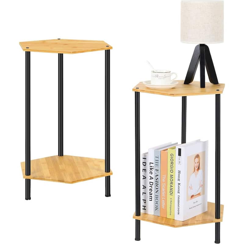 Small End Tables Living Room Set of 2
