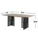 preview thumbnail 3 of 3, Rectangle Dining Table in Antique Oak and Black - Antique Oak & Black