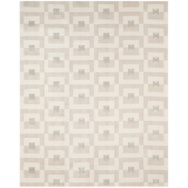 Nourison Nordic Indoor only Beige Geometric Area Rug