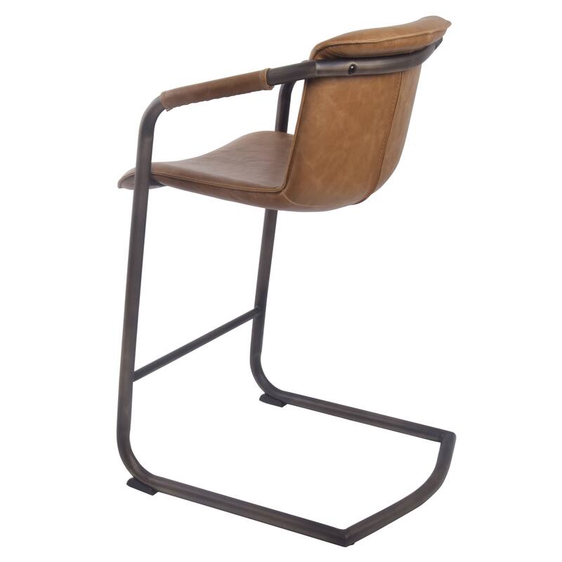 NPD Furniture Indy Faux Leather Counter Stool (Set of 2)