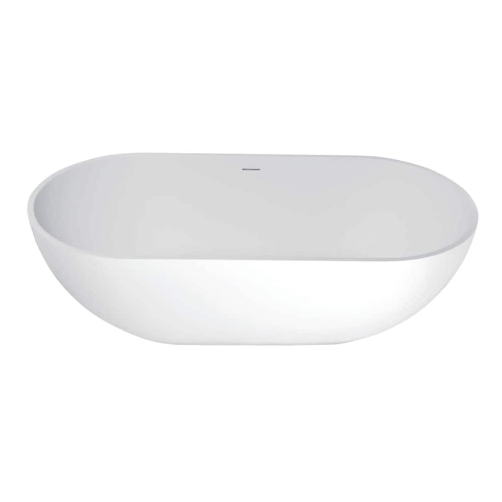 Kingston Brass Aqua Eden 70" Free Standing Engineered Stone Soaking