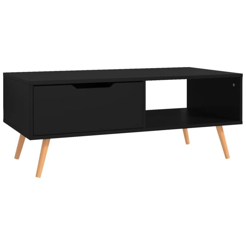 vidaXL Coffee Table End Table Living Room Accent Sofa Table Engineered Wood - 39.4" x 19.5" x 16.9"