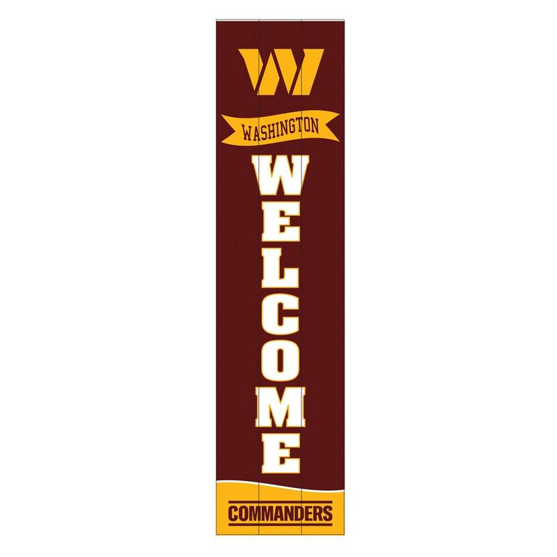 47" Porch Leaner Welcome Wall Sign, Washington Commanders