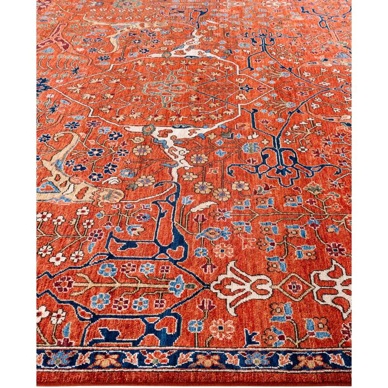 Serapi One-of-a-Kind Hand-Knotted Area Rug - Red - 8' 11" x 11' 9"