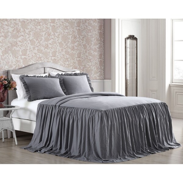 Saige Enzyme Wash 2 - 3 pc Bedspread w/ Ruffled Sham. Opens flyout.