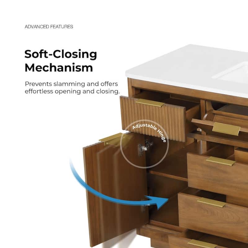 Ove Decors XANDER-48 Xander 48" Free Standing Single Basin Vanity Set