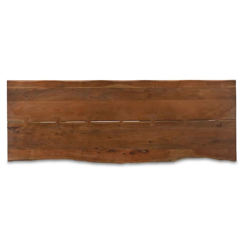 Timbergirl Live Edge Dining Table in Dark Acacia