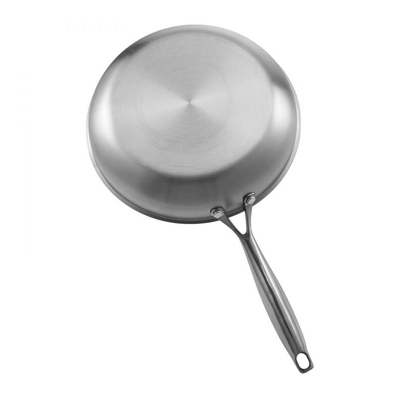 3-Piece Stainless Steel Skillet Set Even Heat Distribution Frying Pans for All Cooktops - Large Pan Size: 22 x 13 x 5 in