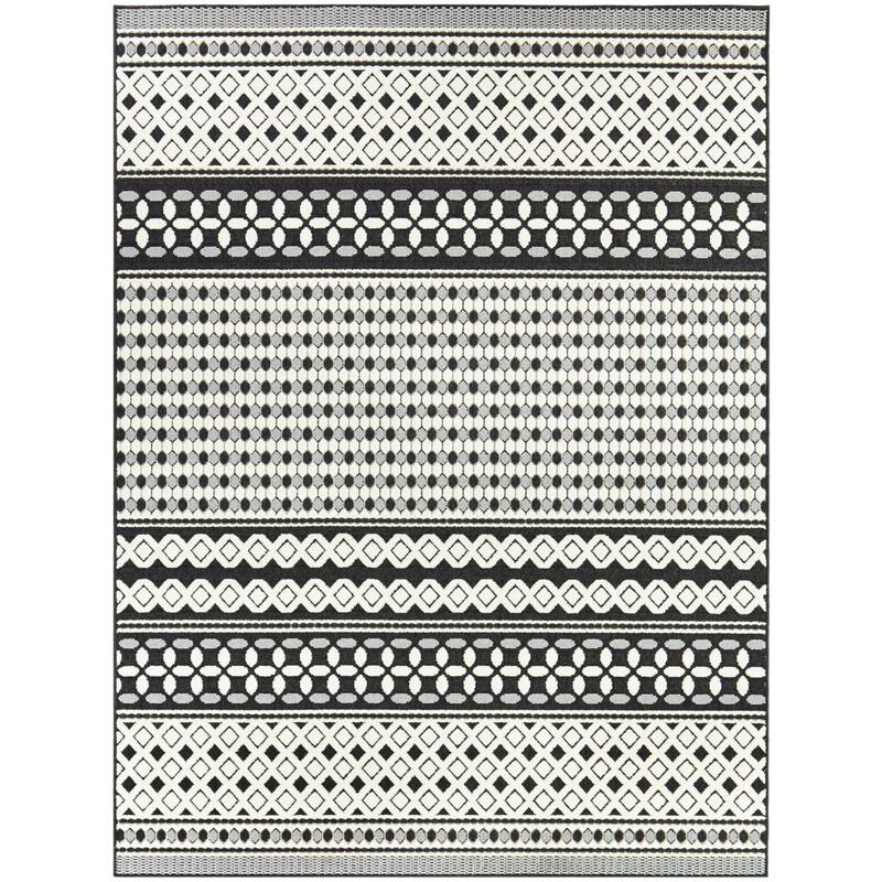 Julius Transitional Stripe Indoor/Outdoor Area Rug