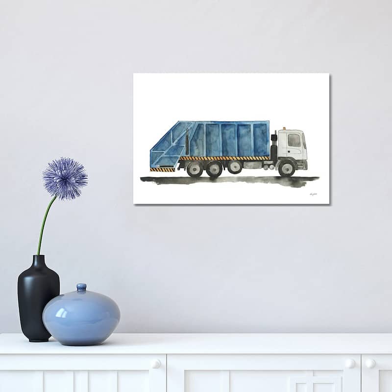 iCanvas "Garbage Truck" by Kelsey McNatt Canvas Print - 12x18x1.5