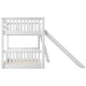 preview thumbnail 18 of 19, Twin Over Twin Floor Bunk Bed with Convertible Slide&Ladder, Wooden Low Bunk Bed Frame for Kids Girls Boys, No Box Spring Needed